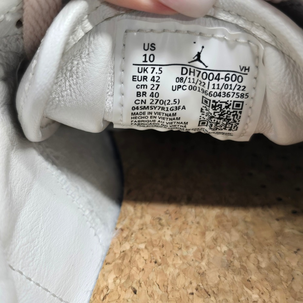 Air Jordan 1 Elevate Low Atmosphere White Pink Grey Womens 10 - Picture 8 of 8